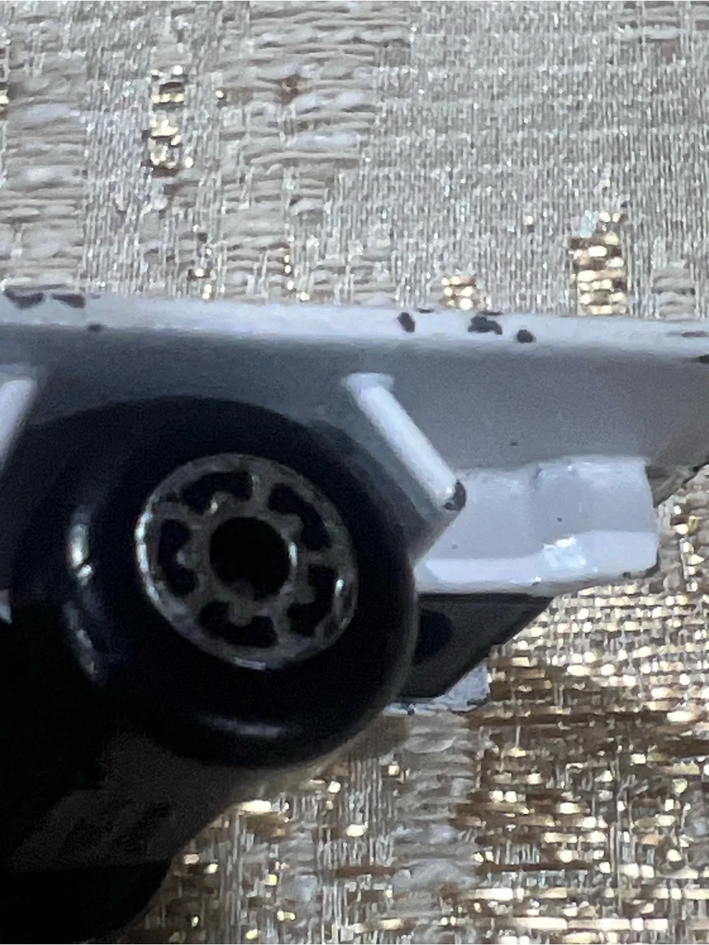 Vintage Matchbox 1981 White Volvo Flatbed Truck in used condition